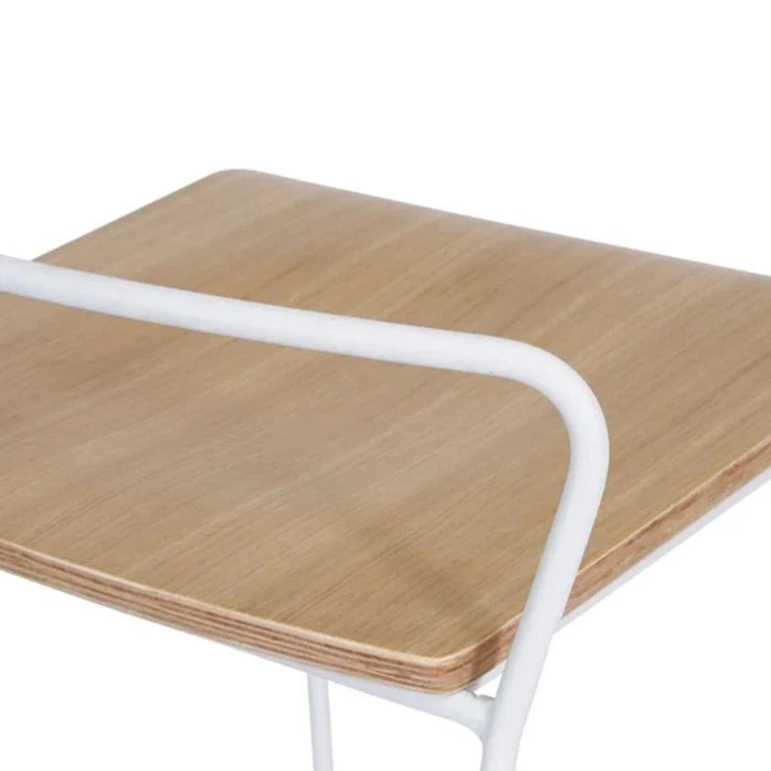 Modern Minimalist Stool Design - White Oak