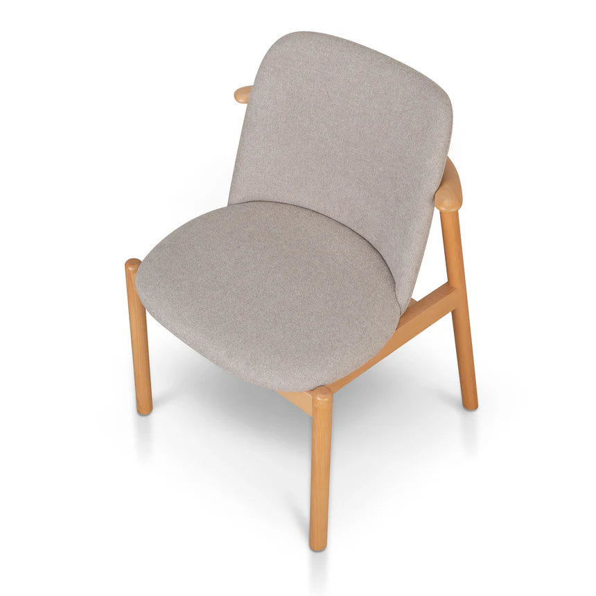 Modern Natural Wood Dining Chairs - Set of 2