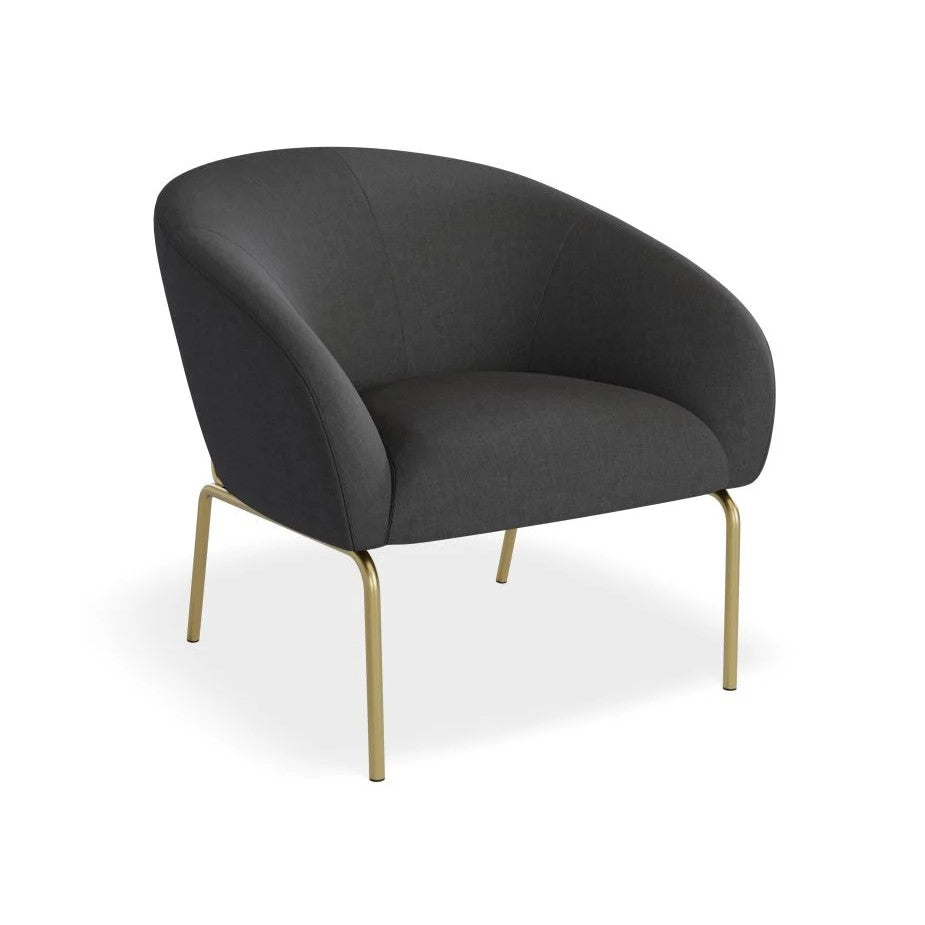 Modern Oasis Dark Grey Single Seater Sofa (Available in 2 Frame Colors)