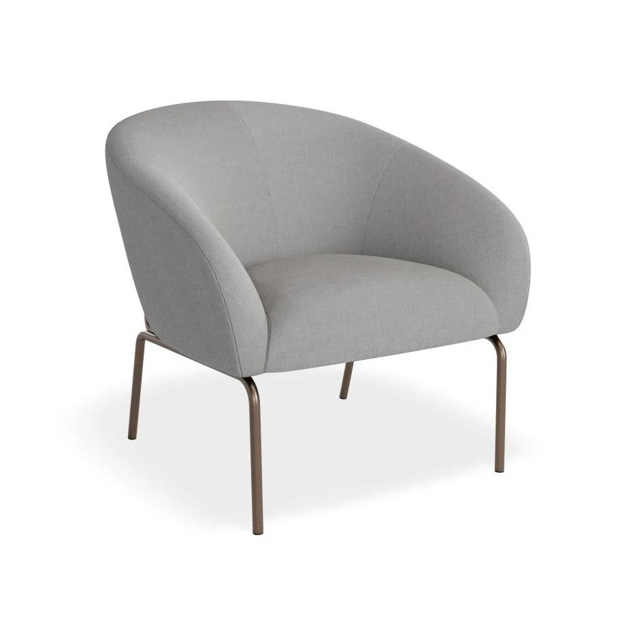 Modern Oasis Grey Single Seater Sofa (Available in 2 Frame Colors)