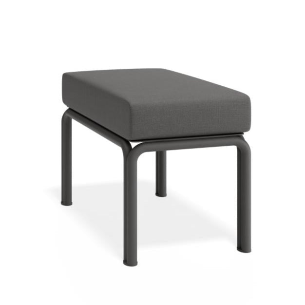 Modern Outdoor Charcoal Corner Sofa - Granite Grey Cushion