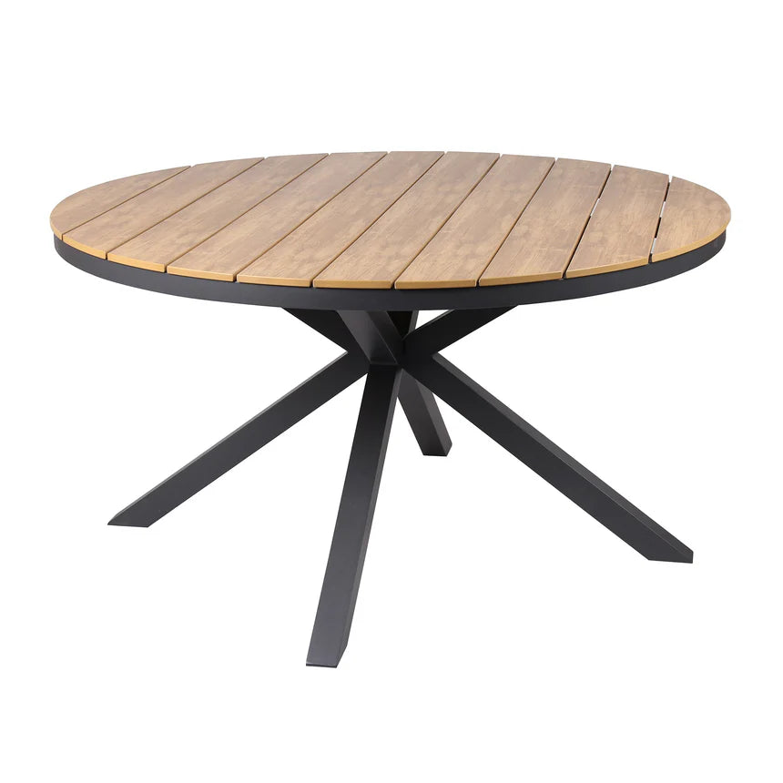 Modern Outdoor Charcoal Dining Table - 140cms