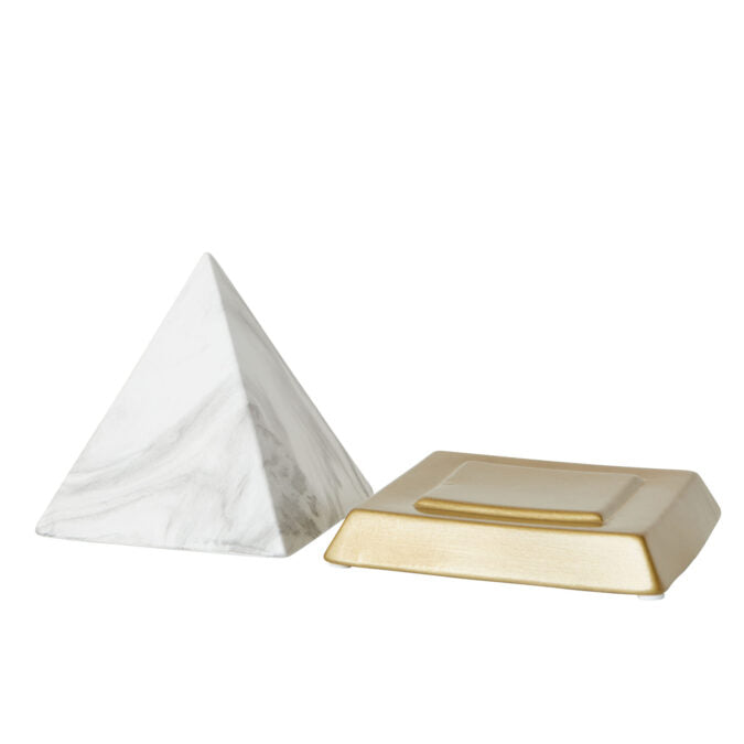 Modern Piece Short Pyramid - White