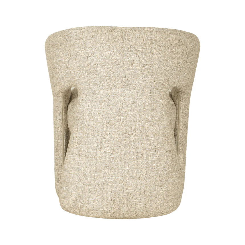 Modern Rowan Fabric Lounge Chair - Pale Beige