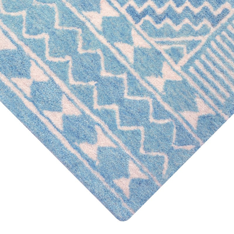 Modern Small Squares Pattern Wool Rug (Available in 4 Sizes)