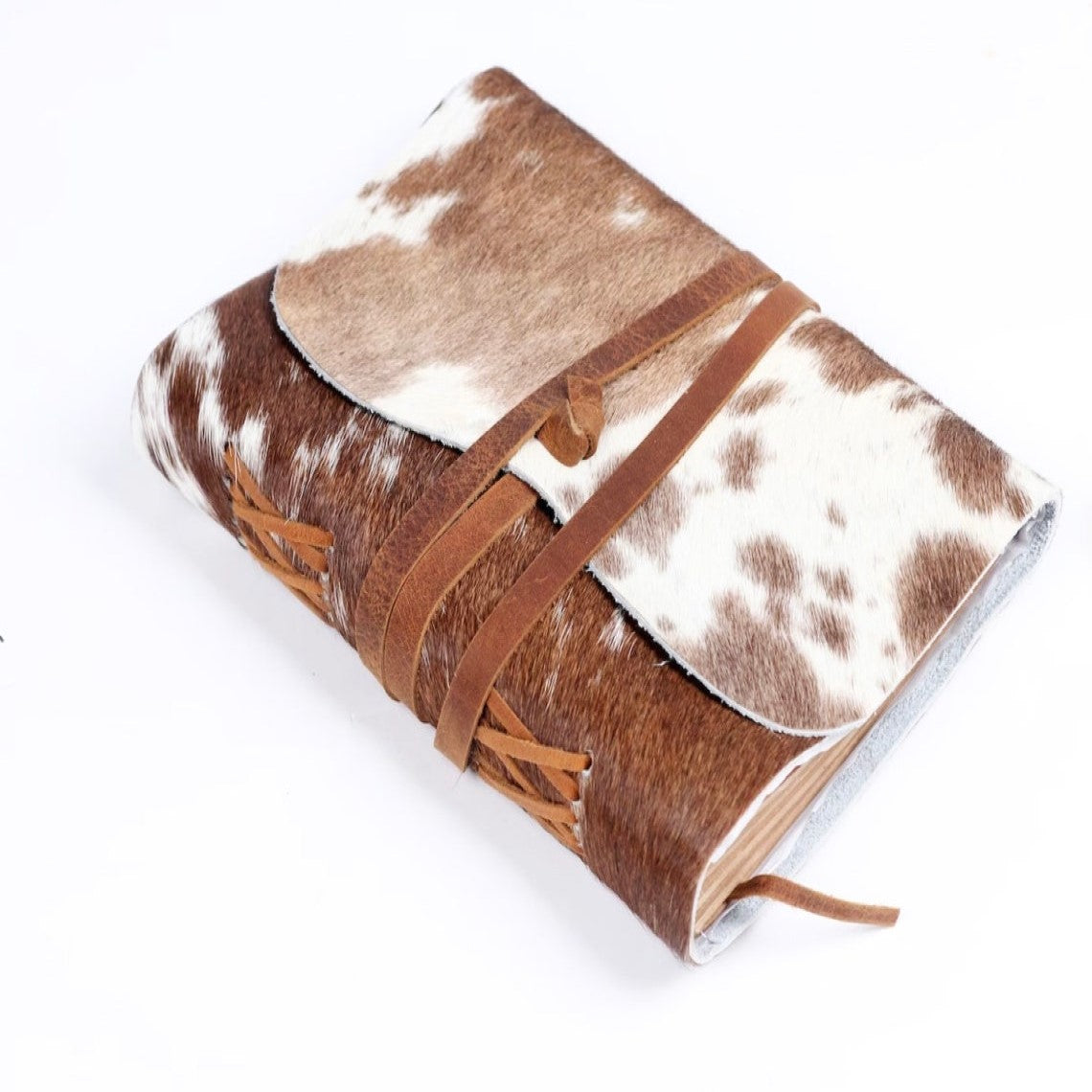 Modern Vintage Leather Journal with Belt Lock - Brown