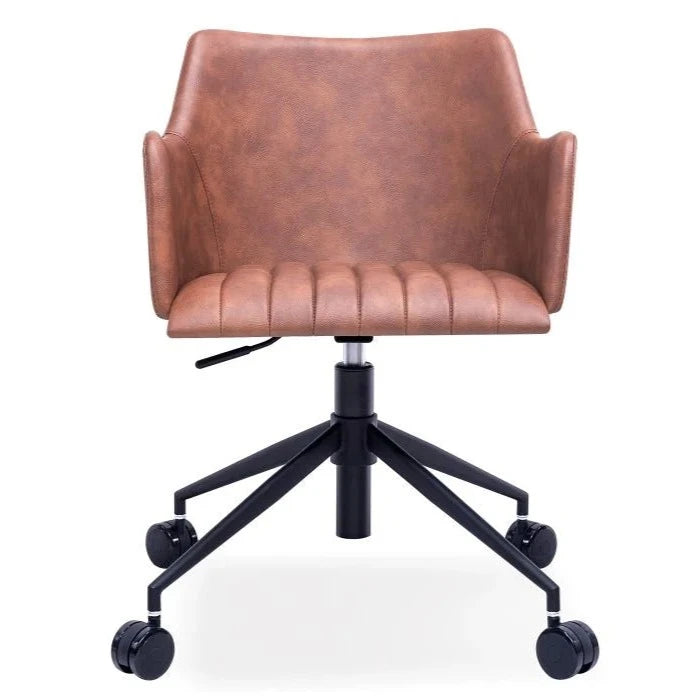 Modern Vintage Leather Seat Office Chair