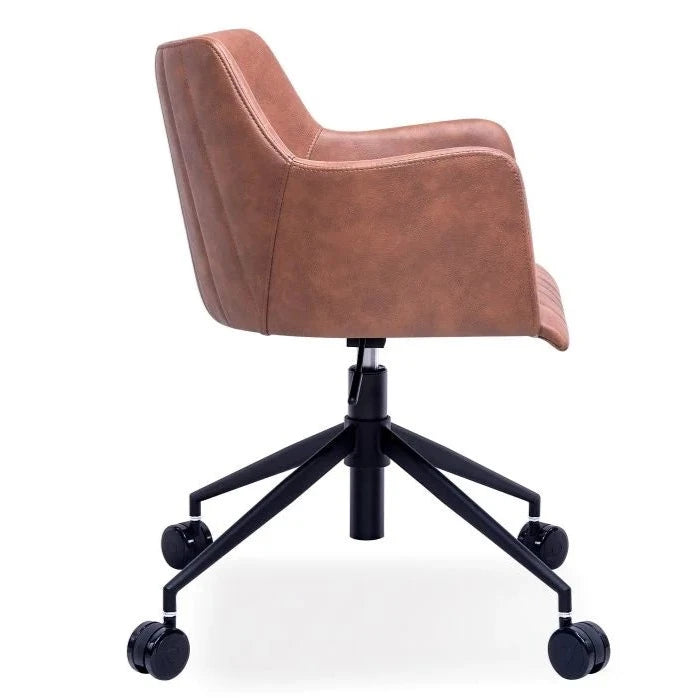 Modern Vintage Leather Seat Office Chair