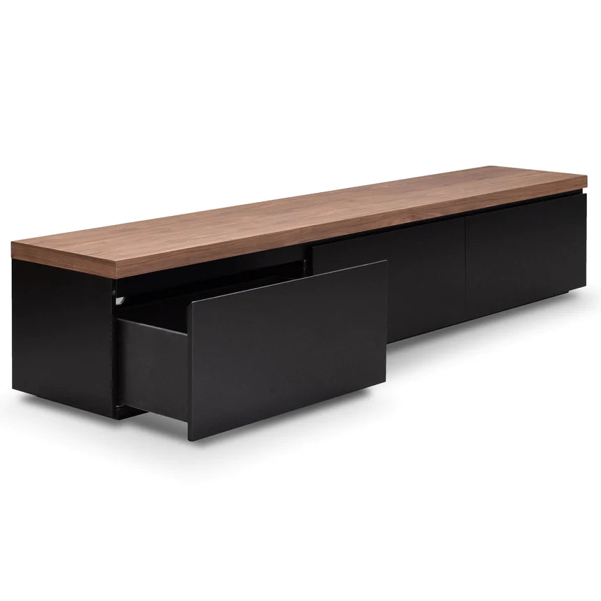 Modern Vista TV Unit 240cms - Walnut