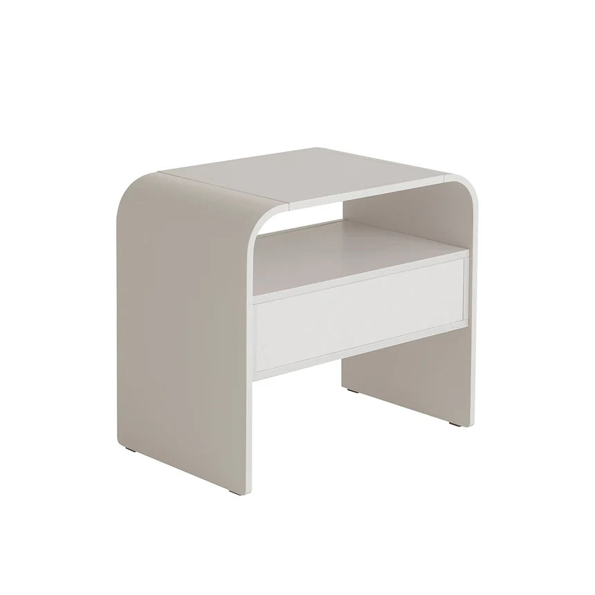 Modern Wooden Grey Bedside Table