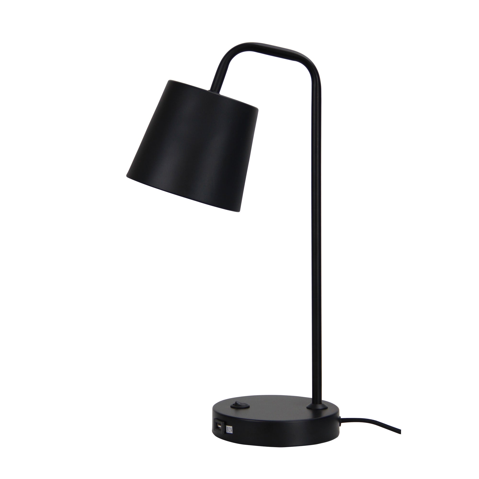Modern Metal Desk Lamp with USB Socket (Available in 2 Colors)
