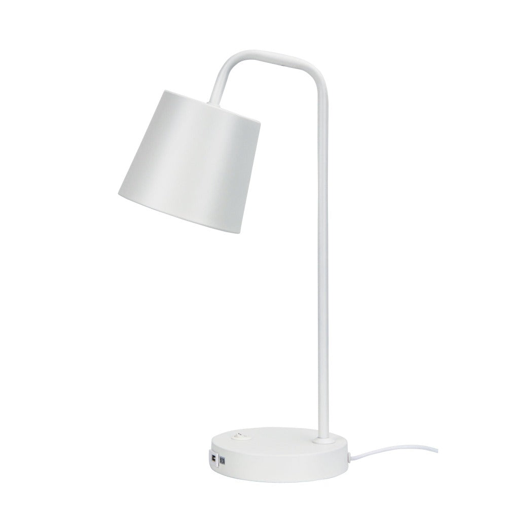 Modern Metal Desk Lamp with USB Socket (Available in 2 Colors)