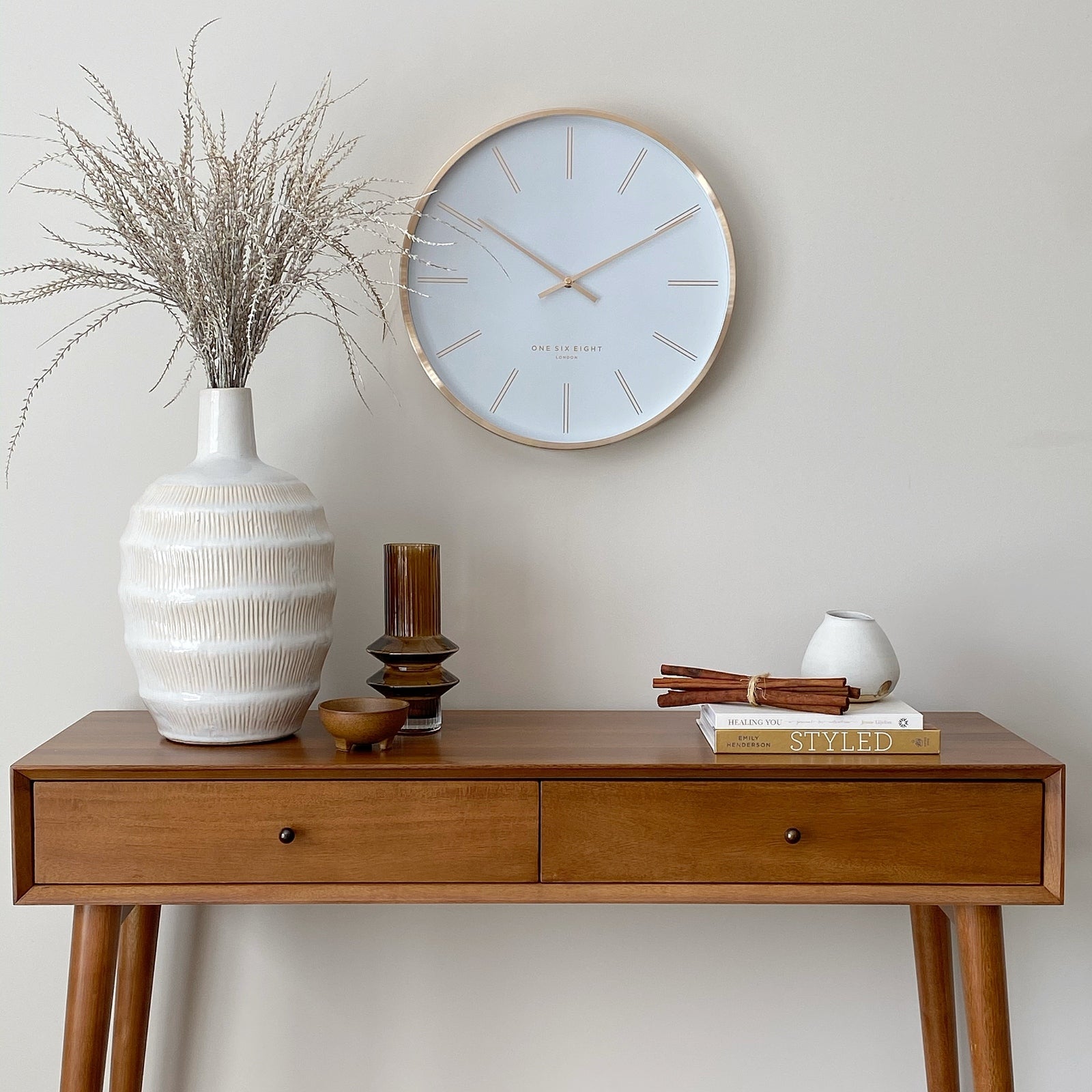Modernist Mirage Wall Clock 40cms (Available in 2 colors)