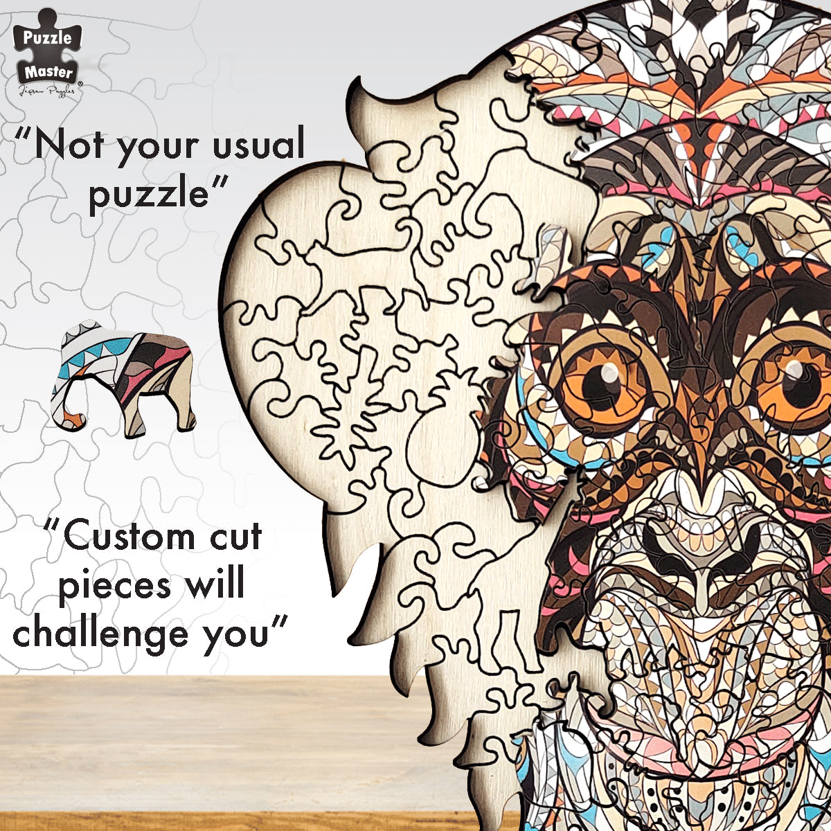 Monkey 132 Piece Wooden Puzzle