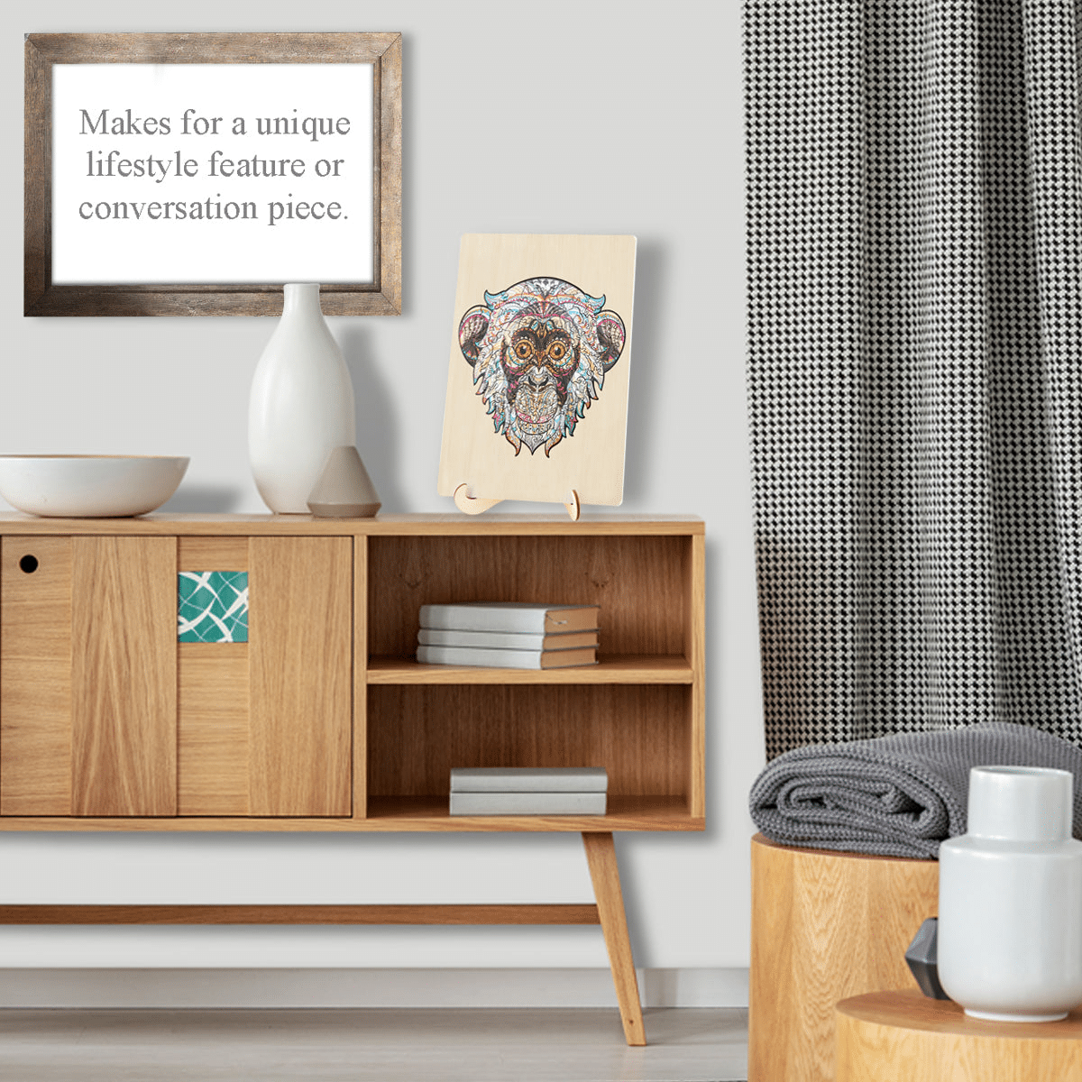 Monkey 132 Piece Wooden Puzzle