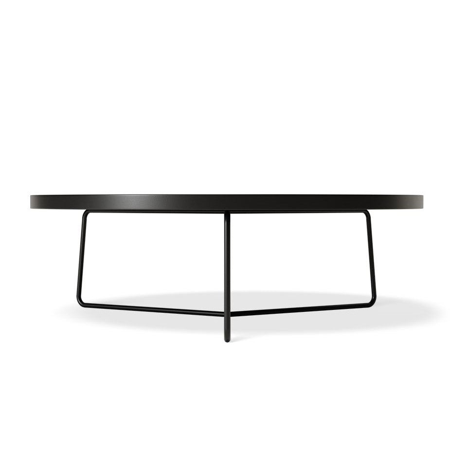 Monochrome Grandeur Black Coffee Table 90cms
