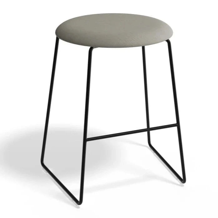 Monochrome Retro Essence Black Base Stool (Available in 3 Colors)