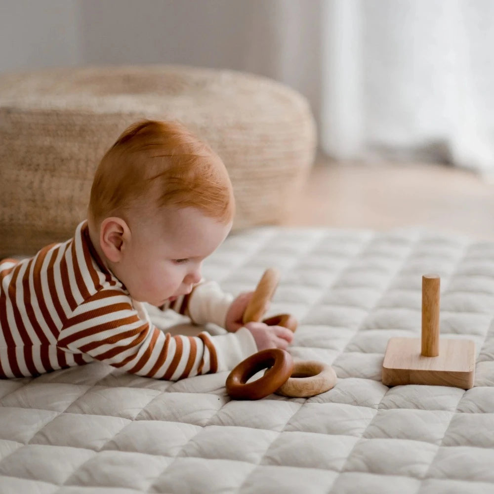 Montessori Baby Stacking Wooden Rings