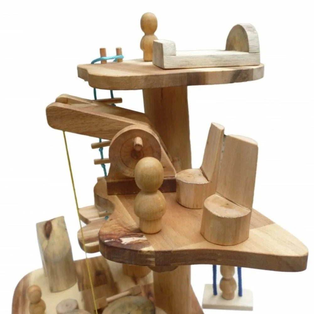 Multi-level Wood Designer Gnomes House