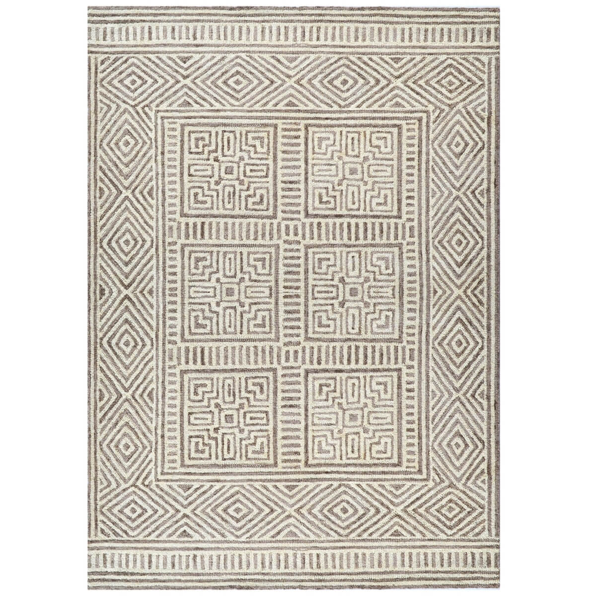 Multi Design Handmade Woolen Rug (Available in 3 Sizes)