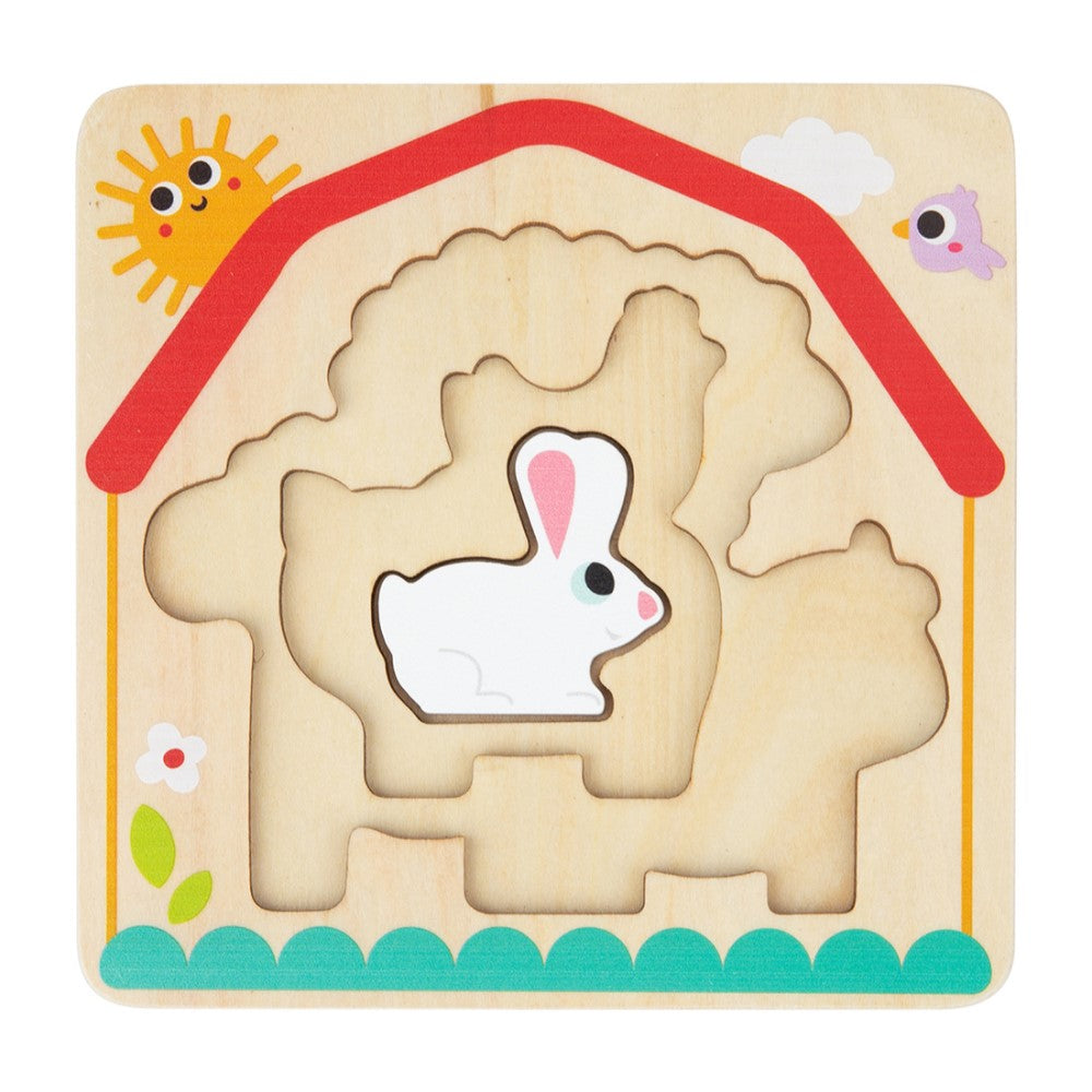 Multi Layered Toddlers Farm Animals Puzzle