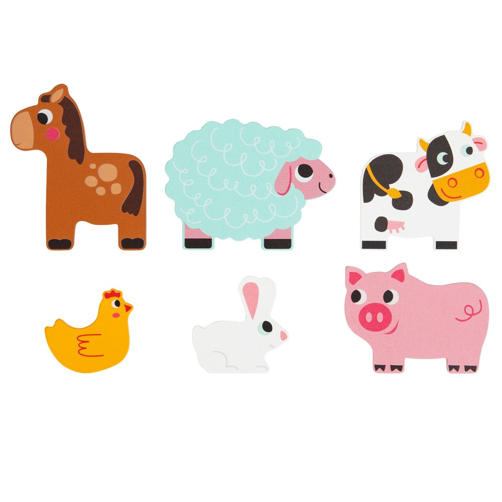 Multi Layered Toddlers Farm Animals Puzzle