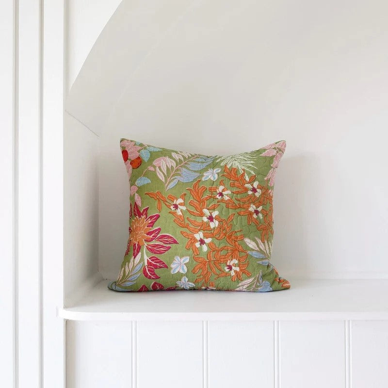Multicolor Botanical Cushion Cover 50 x 50cms