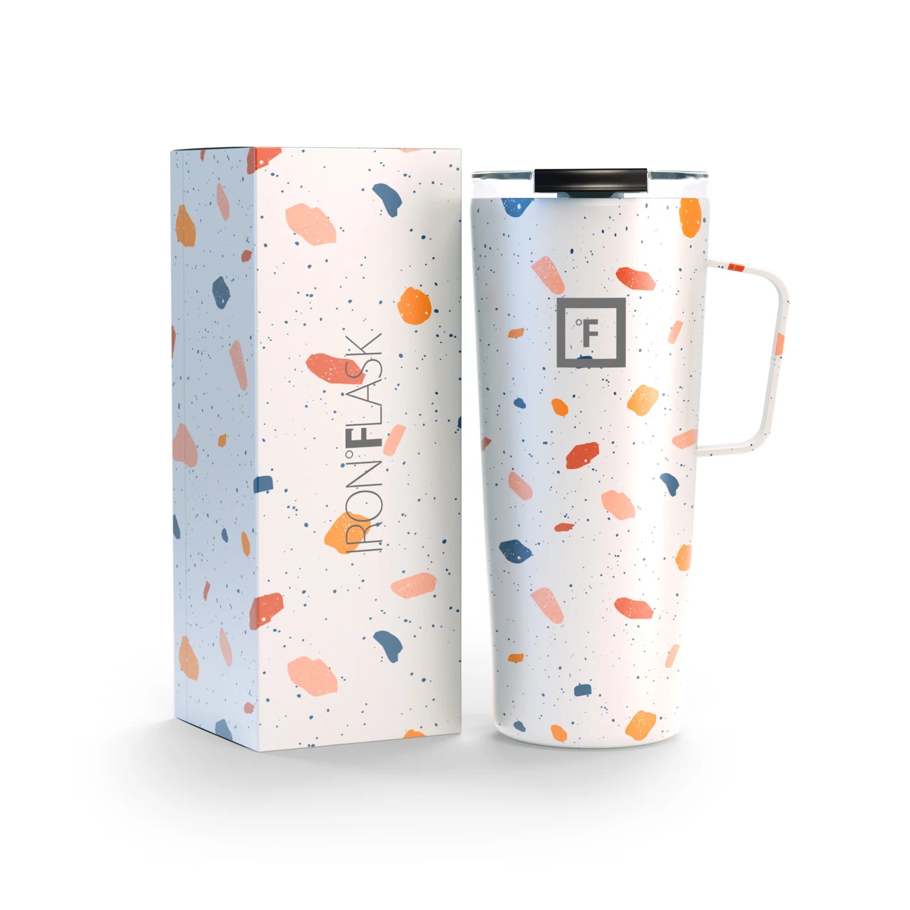 Multicolor Iron Flask Grip Coffee Mug 700ml