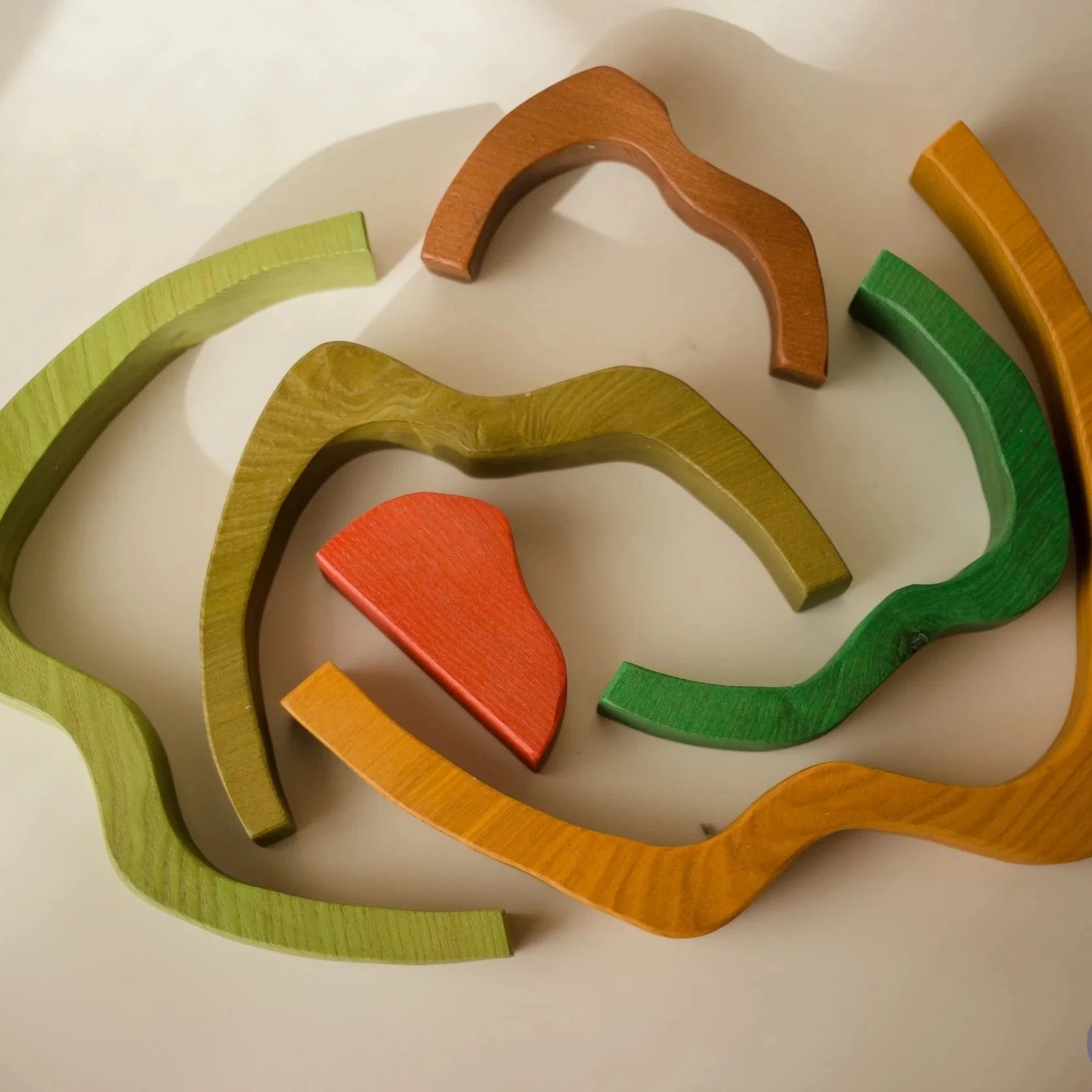 Multicolor Wooden Mountain Play Set