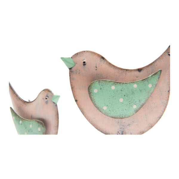 Mum & Baby Blush Birds Set of 2 Outdoor Decor