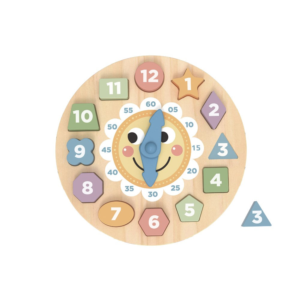 My Forest Friends - Wooden Clock & Shape Sorter Puzzle
