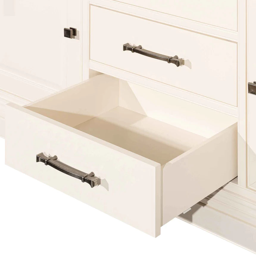 Mystique Marvel Side Table 180cms - White