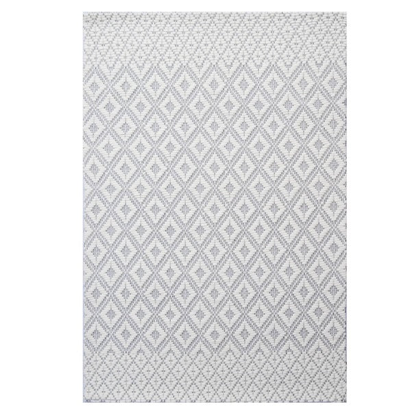 Nacre Diamond Pattern Hand Woven Woollen Rug (Available in 3 Sizes)
