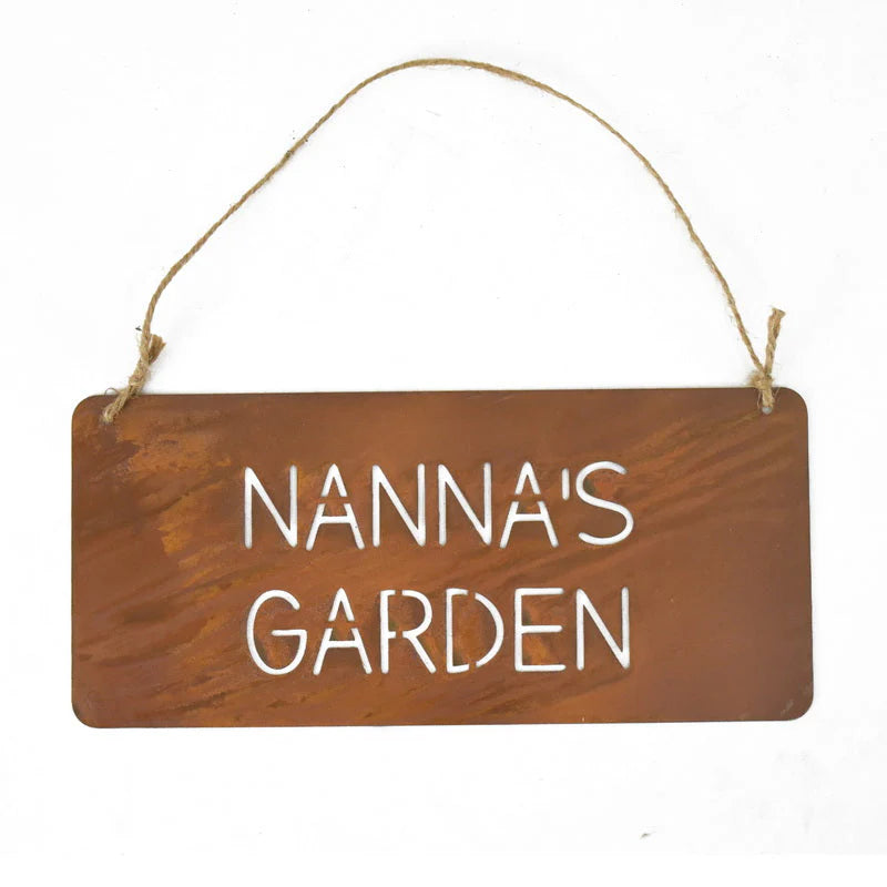 Nanna's Garden Laser Cut Wall Hanging - 33cms