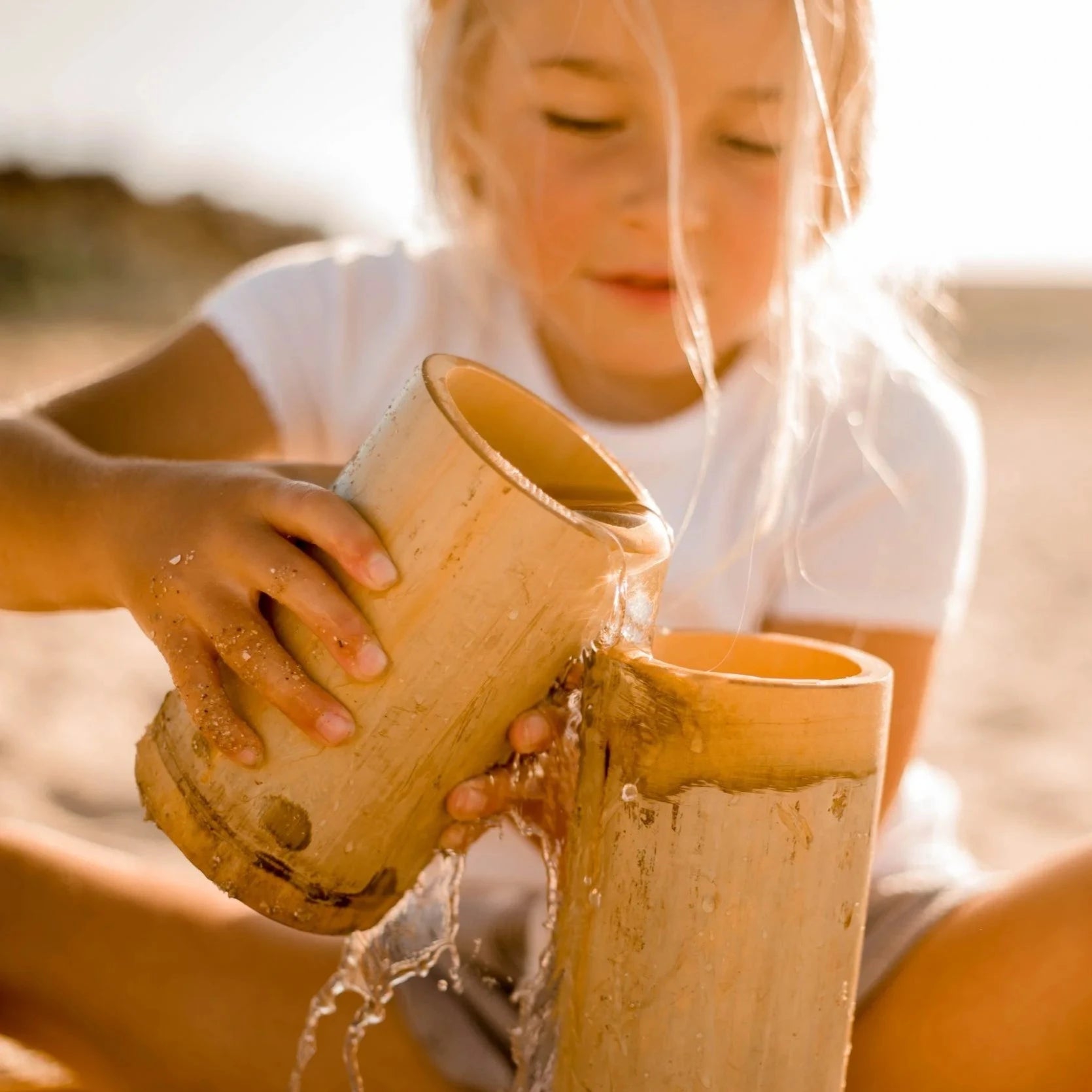 Natural Bamboo Measuring Play Set