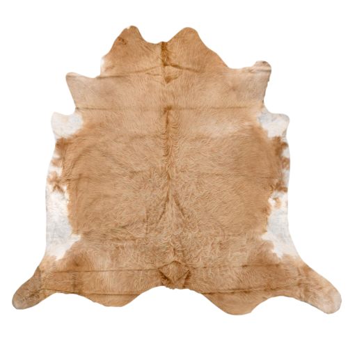 Natural Beauty Genuine Cowhide Rug - Beige & White