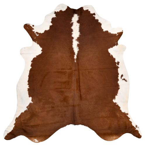 Natural Beauty Genuine Cowhide Rug - Brown & White