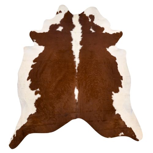 Natural Beauty Genuine Cowhide Rug - Brown & White