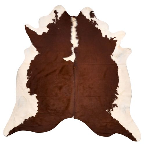 Natural Beauty Genuine Cowhide Rug - Brown & White