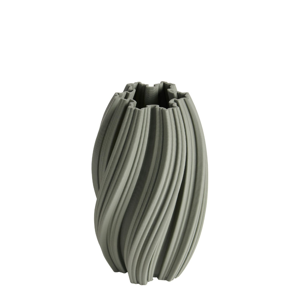 Natural Beauty Olive Green Ceramic Vase - 31cms