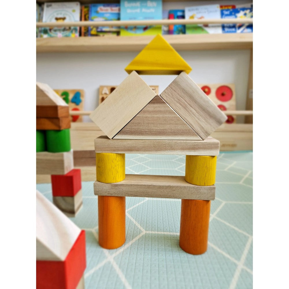 Natural Colorful Wooden Blocks