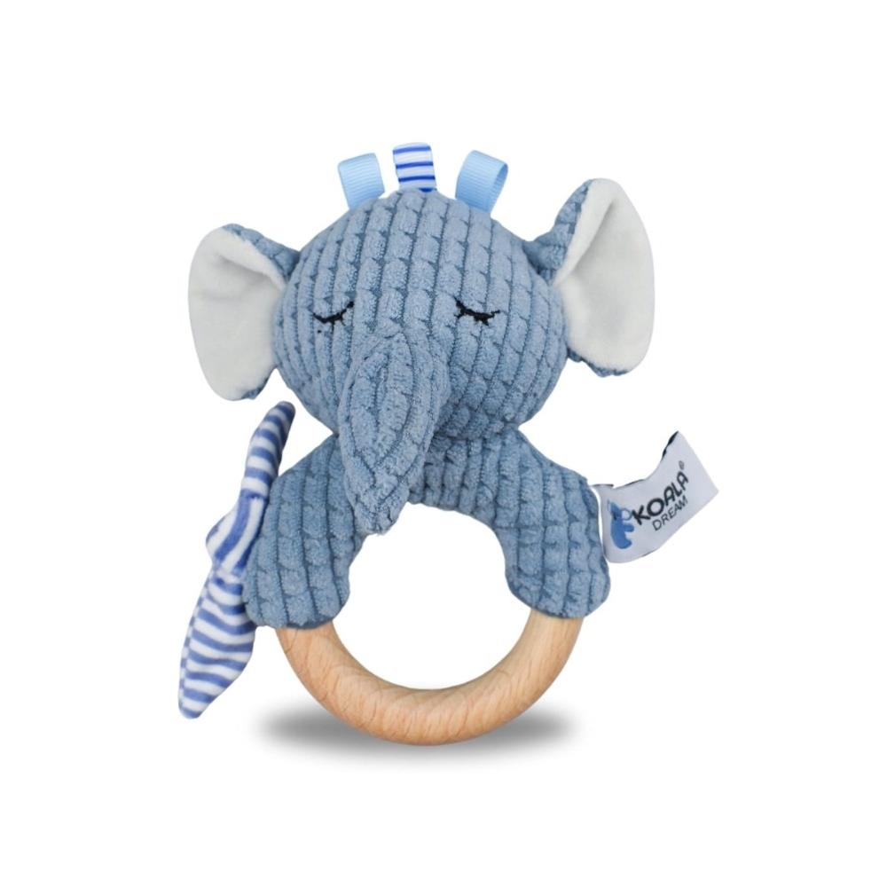 Natural Comfort Trunks Elephant Wooden Ring Rattle