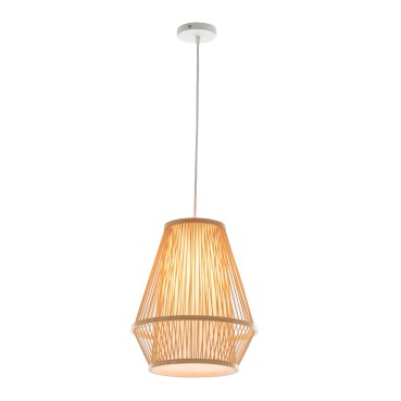 Natural Hand-Woven Bamboo Empire Pendant Lamp