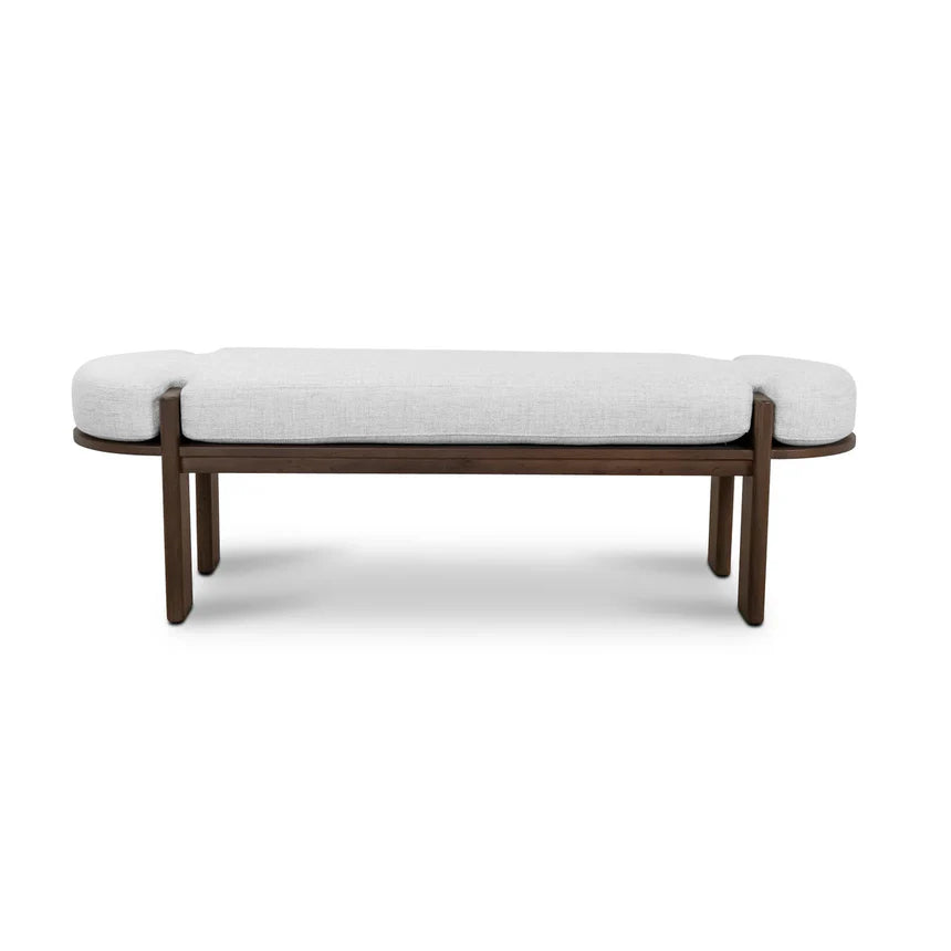Natural Linen Oakwood Elm Bench - 160cms