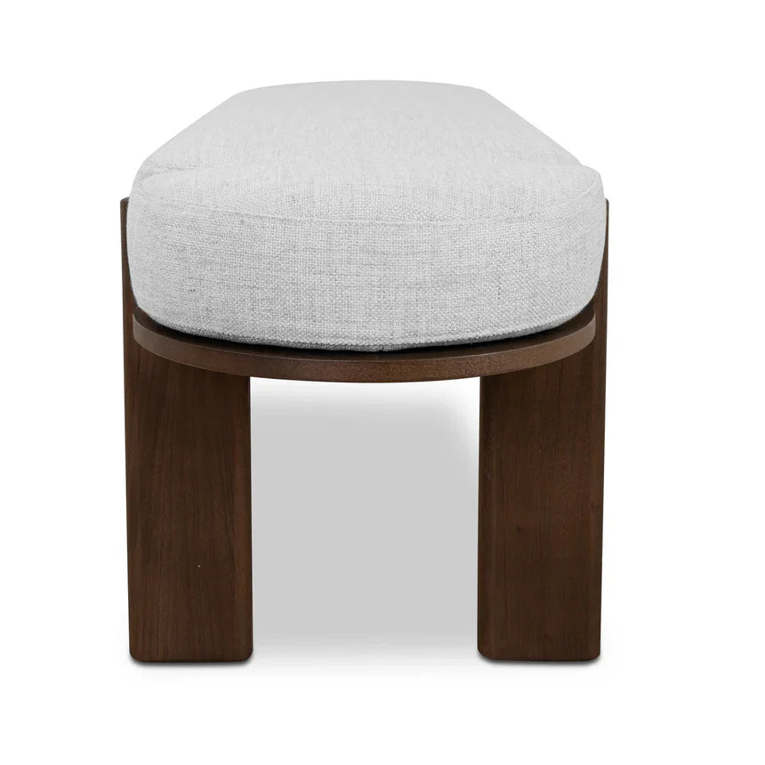 Natural Linen Oakwood Elm Bench - 160cms