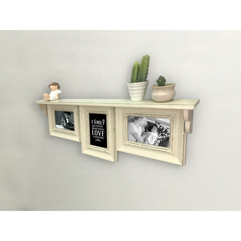 Natural Wood Tri Photo Frames - Available in 2 Colors