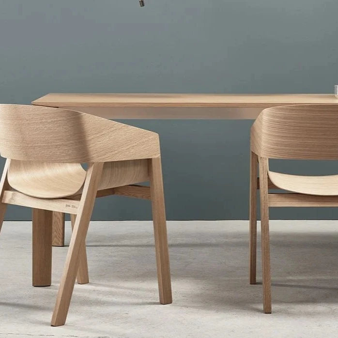 Natural Wooden Dining Table (Available in 2 Sizes)