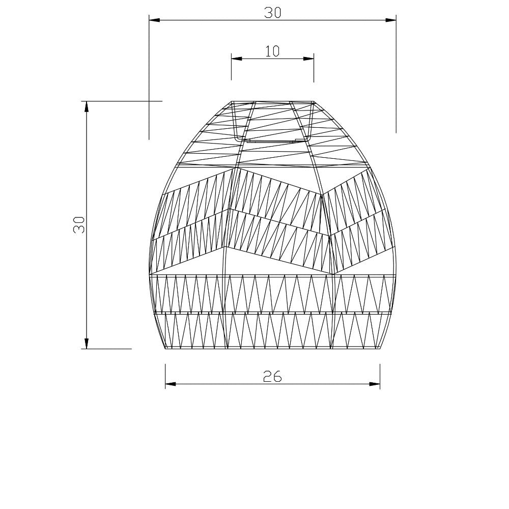 Natural Woven String Shade (Available in 2 Sizes)