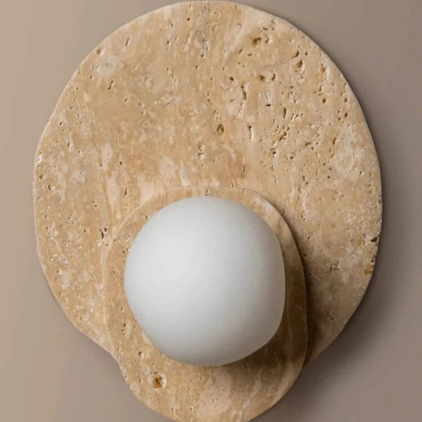 Natural Yellow Travertine Design Ner Wall Sconce