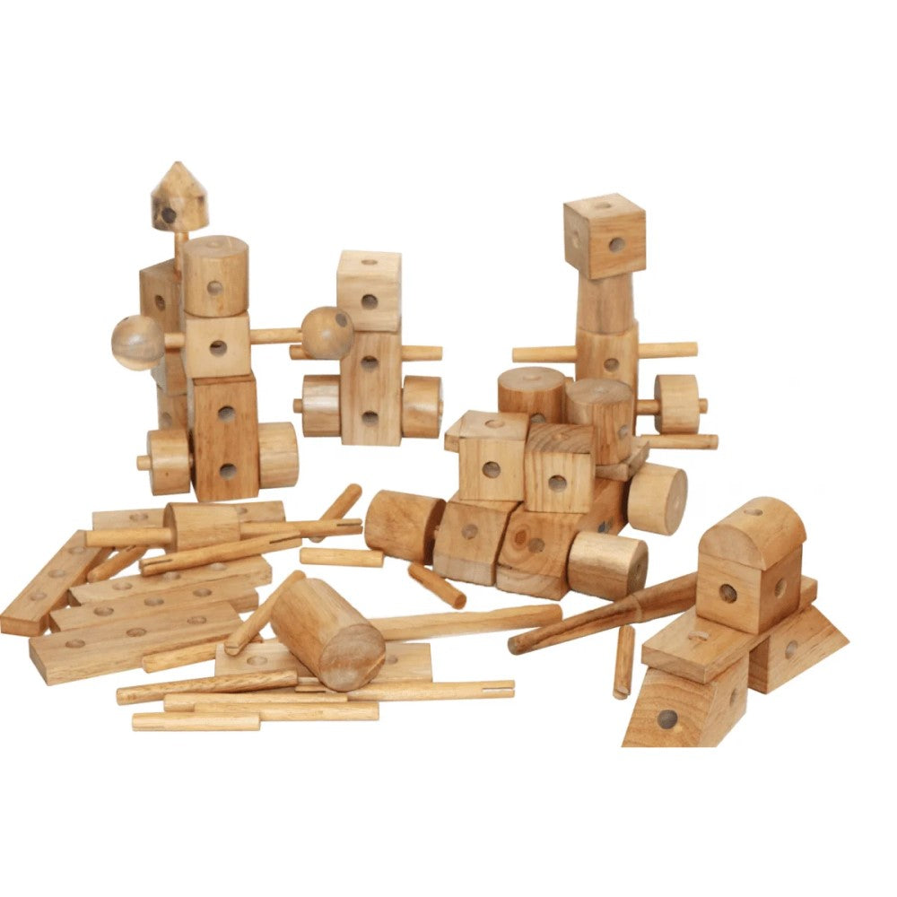 Natural Wood Activity Construction Set